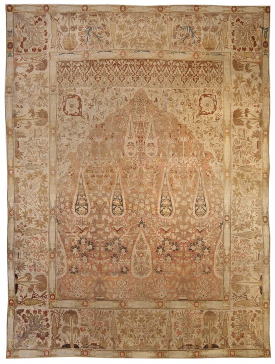 BB4134 Persian Tabriz 12.2 x 9.2 C. 1880